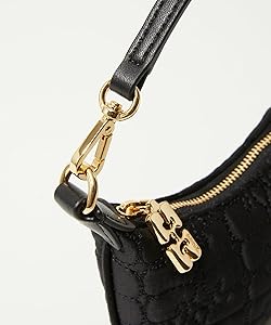 美品　ガニー　バタフライポーチ　サテンバック　mini flatブラック ガニー GANNI BUTTERFLY MINI FLAT COSMETIC POUCH SATIN A5736